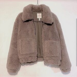 Avec Les Filles Teddy Bomber Jacket